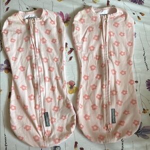 SwaddleMe Ingenuity Pink Baby Girl Compression Swaddle Pods Newborn Preemie